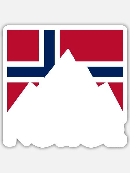 Norge - Sticker - white matte