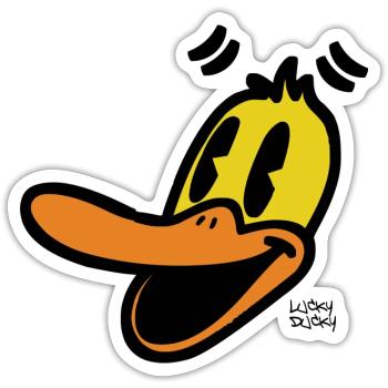 Lucky Ducky - Sticker - white matte - Front