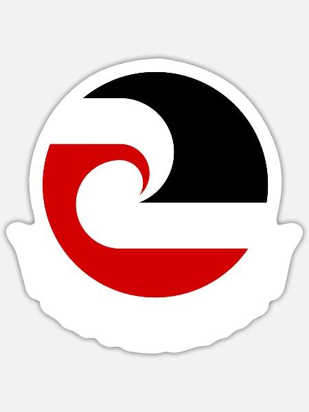 Maori Flag Aotearoa New Zealand - Sticker - white matte