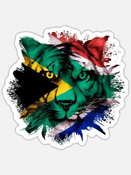 South Africa - Sticker - white matte