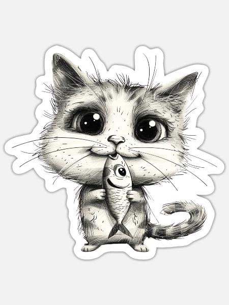  - Sticker - white matte