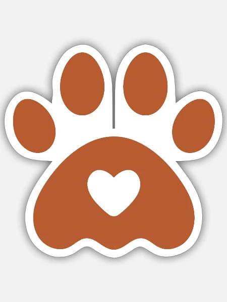 dog play - Sticker - white matte