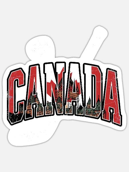Canada - Sticker - white matte