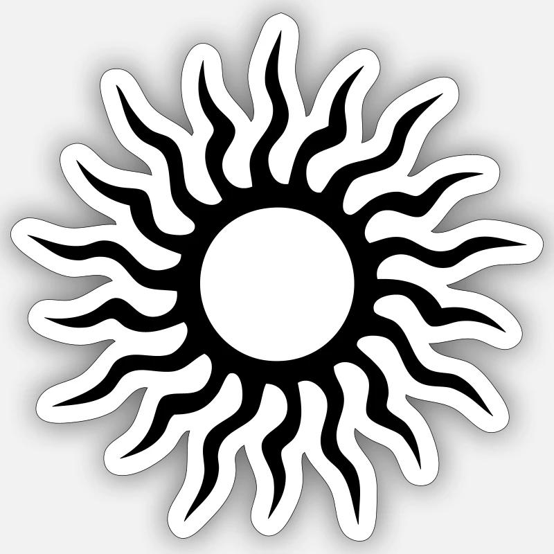 Tribal Sun' Sticker | Spreadshirt