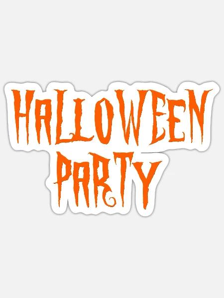 Halloween Party - Sticker - white matte