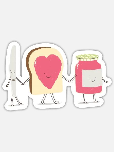 Spread The Love - Sticker - white matte