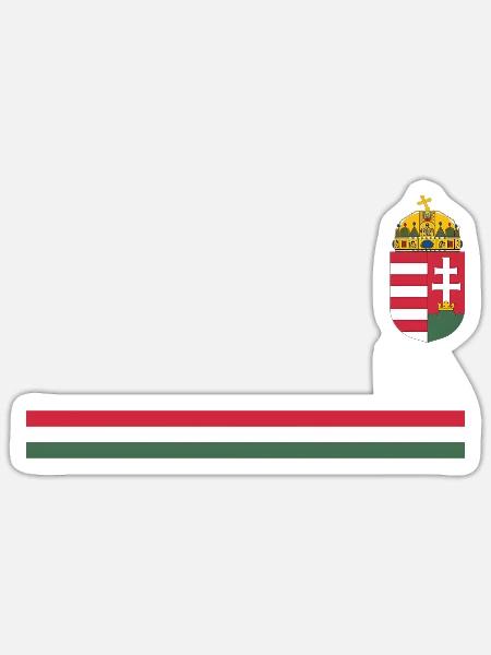 Sports-Style National Pride Hungarian - Sticker - white matte