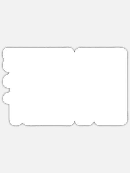 - Sticker - white matte