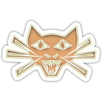 Cat Face - Sticker - white matte - Front