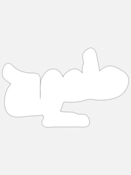- Sticker - white matte