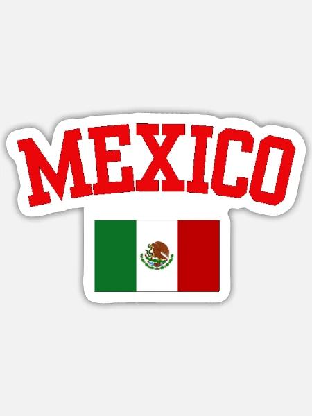 Mexico Flag - Sticker - white matte