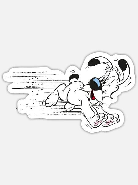 Asterix & Obelix Dogmatix on the Run - Sticker - white matte