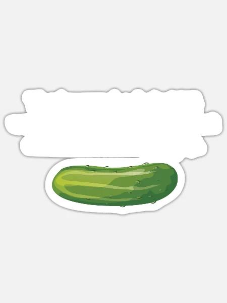 Cucumbers with anxiety - Sticker - white matte