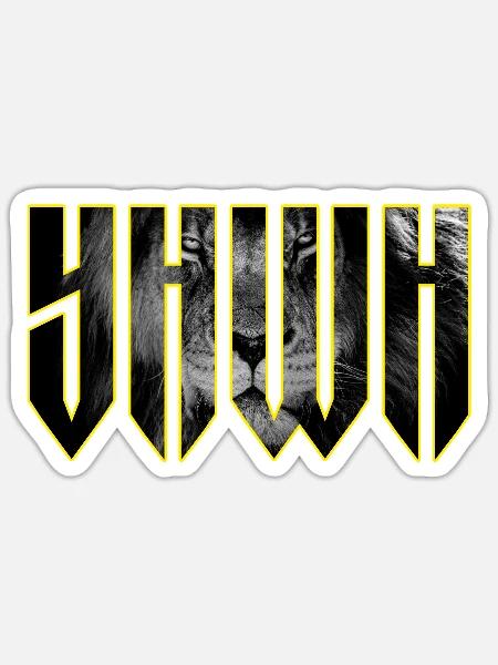 YHWH Yahweh Lion Christian - Sticker - white matte