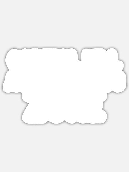  - Sticker - white matte