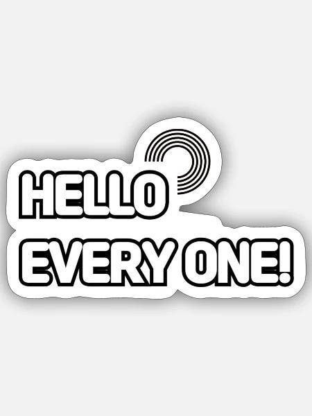  - Sticker - white matte