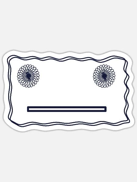 - Sticker - white matte
