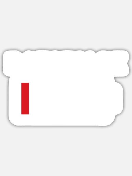 Patience Low Battery Shirt - Sticker - white matte