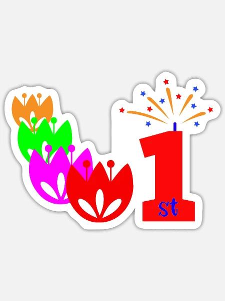 1st First is my place - Sticker - white matte