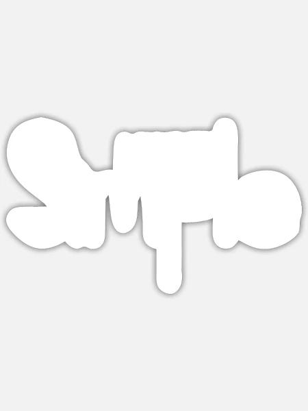 - Sticker - white matte