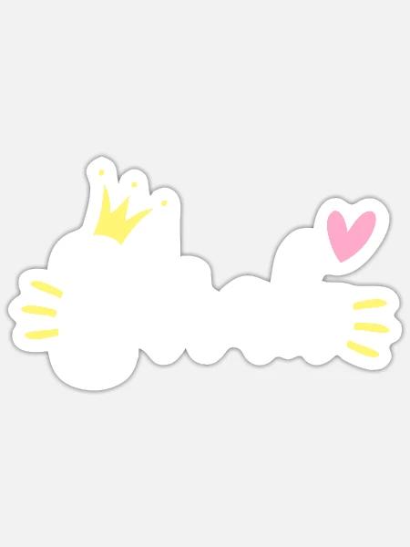 - Sticker - white matte