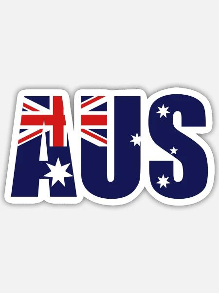Australia - Sticker - white matte