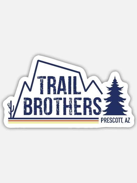 Trail Brothers - Sticker - white matte