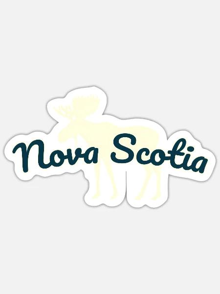 Nova Scotia Moose Or - Sticker - white matte