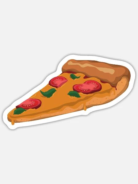 Tasty Tomato Italian Pizza - Sticker - white matte