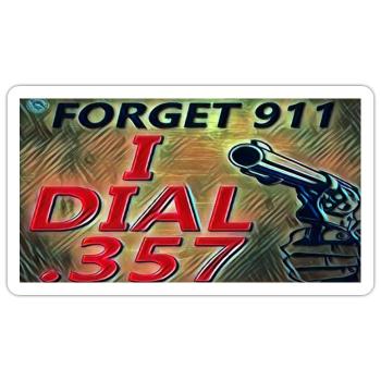 Forget 911 - Sticker - white matte - Front