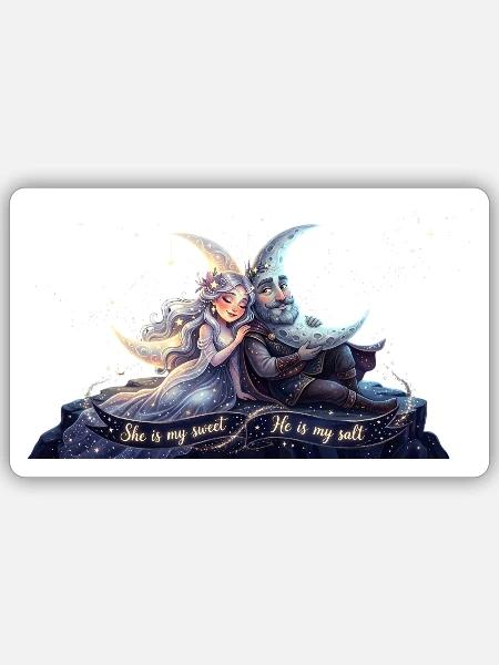 Moonlit Lovers Salt Duo - Sticker - white matte