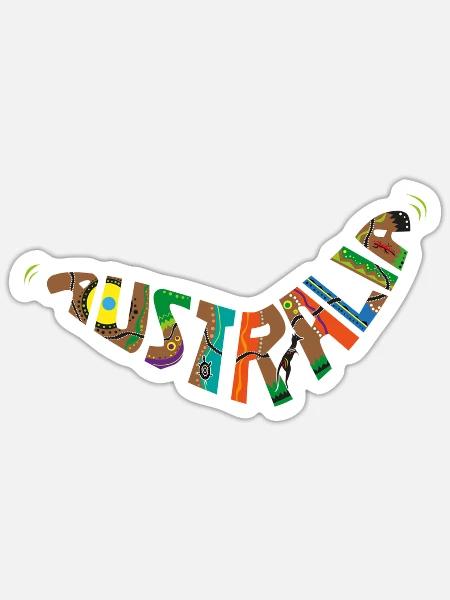 Australia - Sticker - white matte