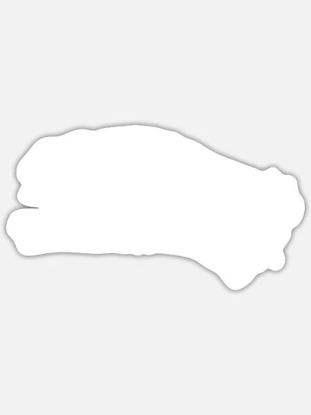- Sticker - white matte