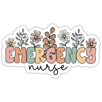 Emergency Nurse - Sticker - white matte - Front