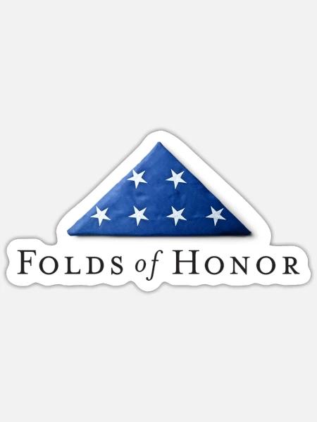 Folds of honor - Sticker - white matte
