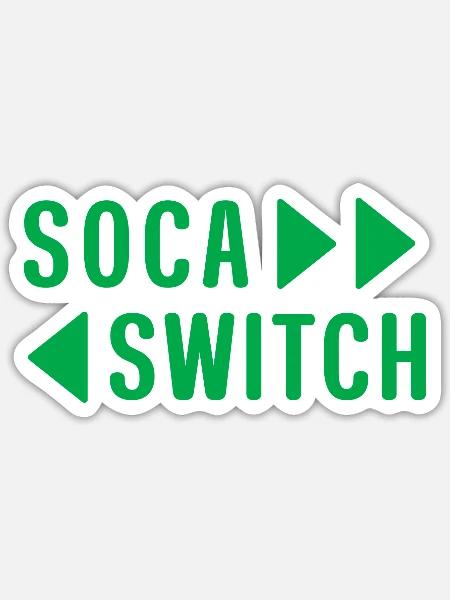 Soca Switch - Sticker - white matte