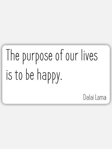 Dalai Lama Quote boy - Sticker - white matte