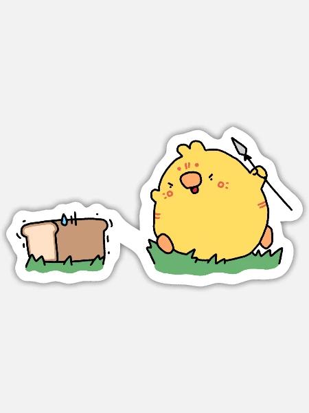 - Sticker - white matte