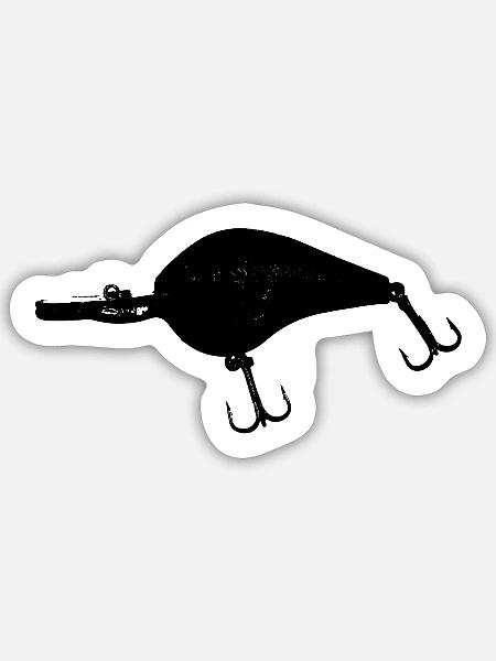 Crankbait - Sticker - white matte