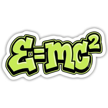 Science Formula Graffiti - Sticker - white matte - Front