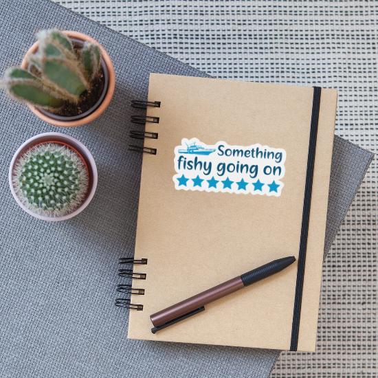 Something fishy going on' Sticker | Spreadshirt