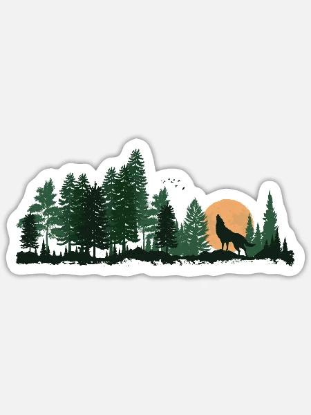 - Sticker - white matte