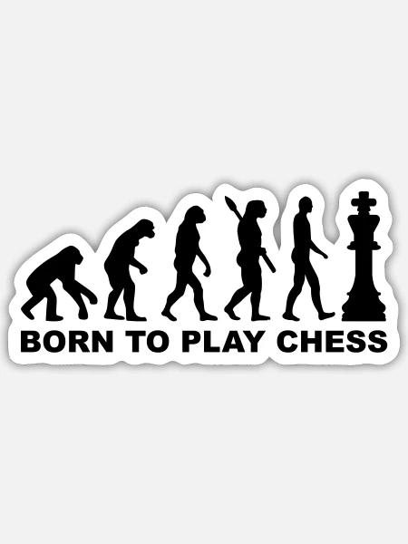Chess - Sticker - white matte