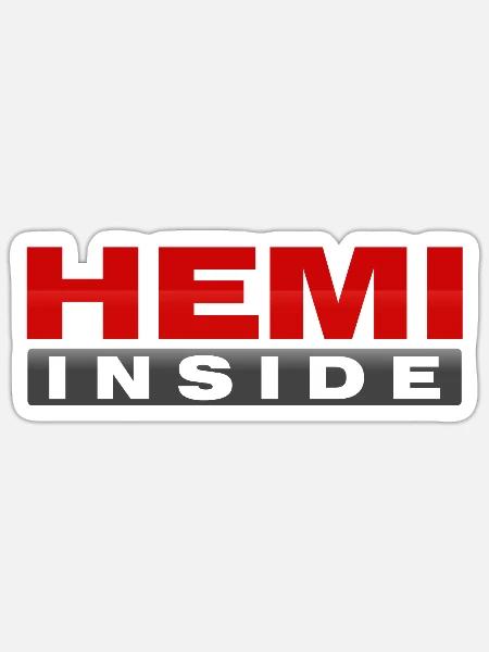 HEMI INSIDE - Sticker - white matte