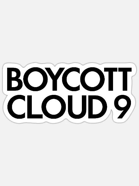 Boycott Cloud 9 - Sticker - white matte