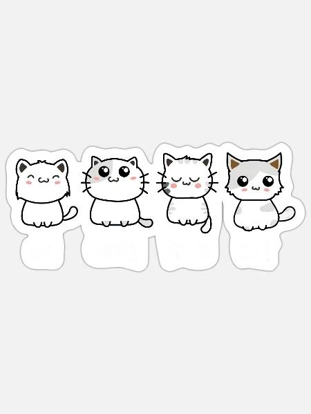  - Sticker - white matte