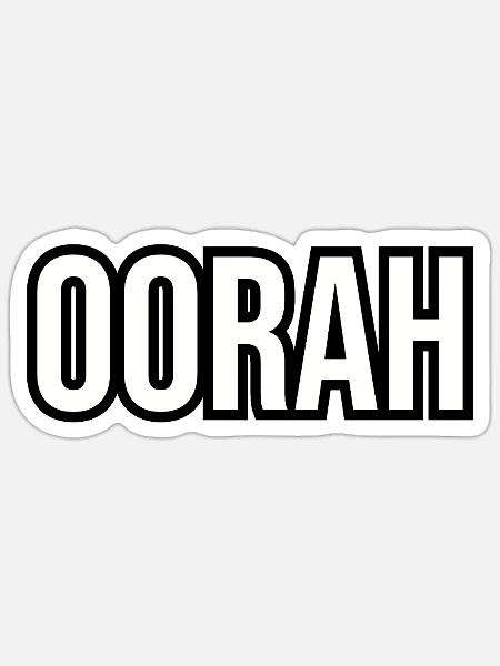 Oorah - Sticker - white matte