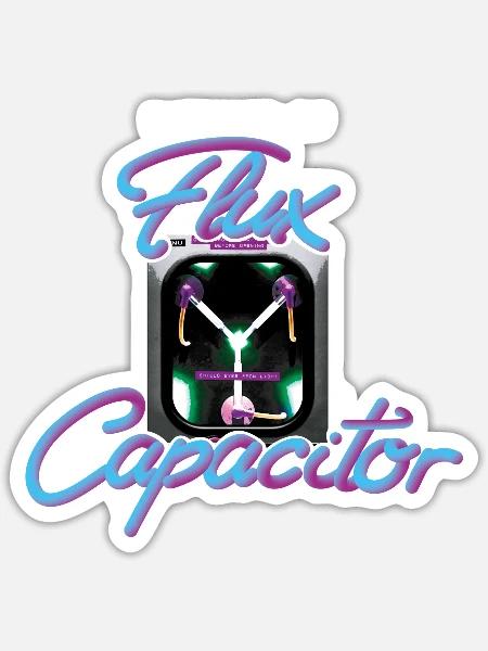 Back To The Future Flux Capacitor - Sticker - white matte