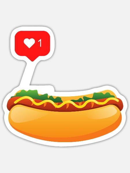 Hotdog lover - Sticker - white matte