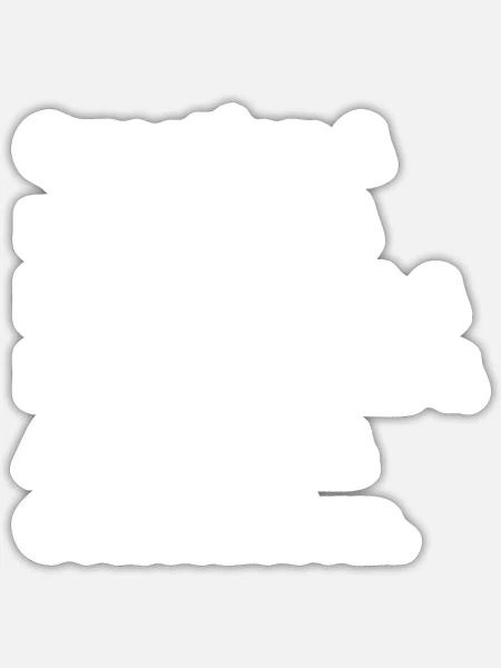  - Sticker - white matte